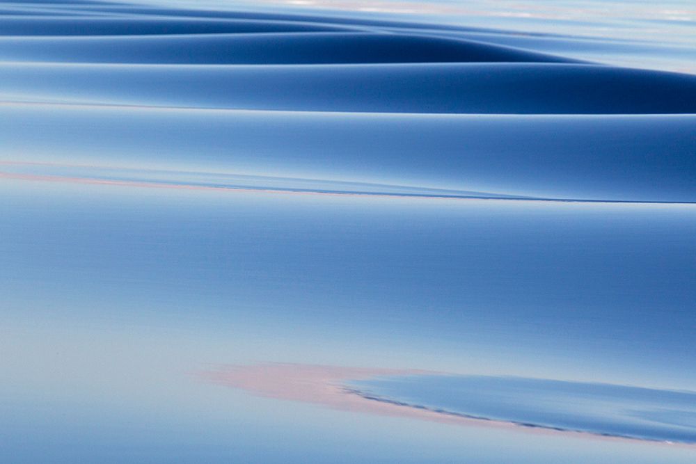 Southern Ocean-near South Georgia-Patterns created by the ship in the glassy water